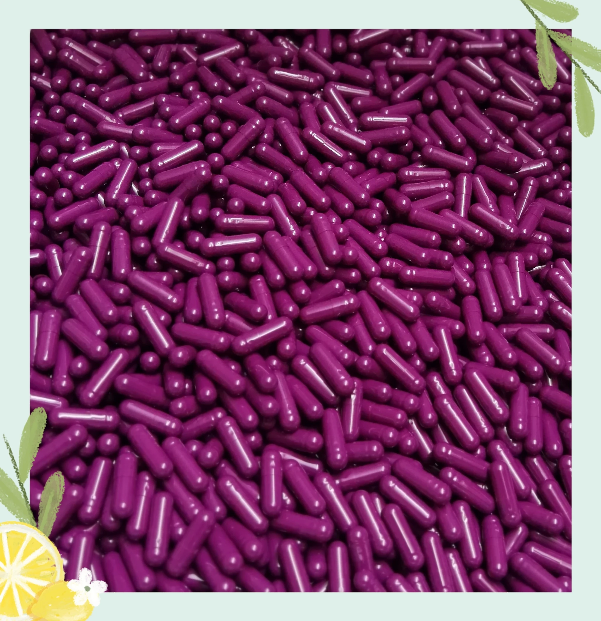 1000PCS Empty Capsules 4# Colored Hollow Capsule Size 4 Gelatin Empty Medical Capsule Packing Case for Powder Granule Pallet
