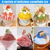 Korea Bingsu Snowflake Ice Shaving Device 360W 3L Ice Maker Snow Shaver Machine Europe Russia Mexico With Refrigerant Shipping 3