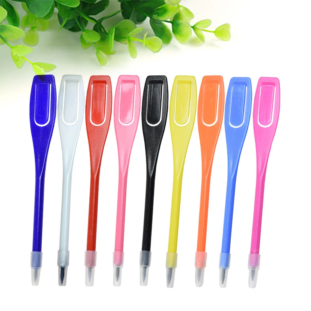 

50pcs Plastic Record Marker Pen Clear Lead Writing Scoring Pen Scorer Pencil (Random Color)