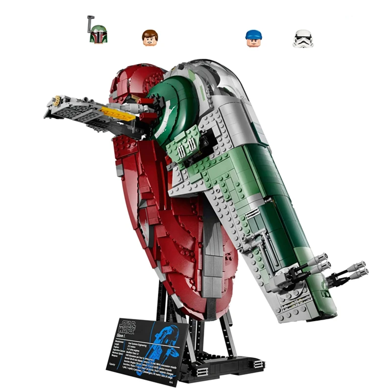 FIT 75060 Star Space Wars UCS Slave I NO.1 The Mandalorian Boba Fett Building Block Bricks 05037 Boy Toys Children Kid Gift Diy |