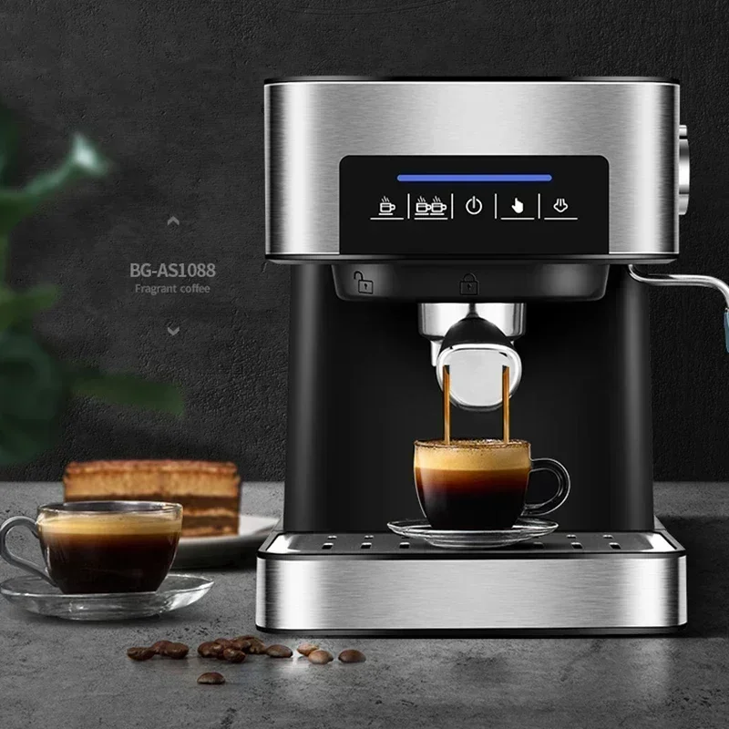 Ltalian Coffee Machine Home Coffee Makers Semi-automatic Steam Milk Foam Office 20bar Expresso Machine