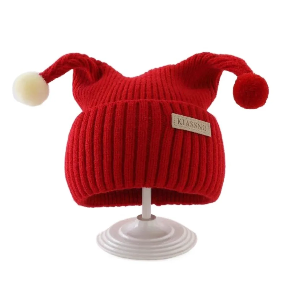 Wool Knitted Baby Hat with Flower Openwork for Winter