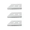 Sturdy Angled Grout Scraping Rake Tool with 3 Pieces Extra Blades Caulk Remover Tool Gap Cleaner for Tile Cleaning 4