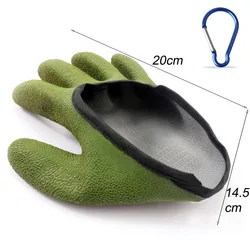 Waterproof Anti - Slip Fishing Gloves - Durable Full Finger Cut - Resistant Outdoor Hand Protection (M right)