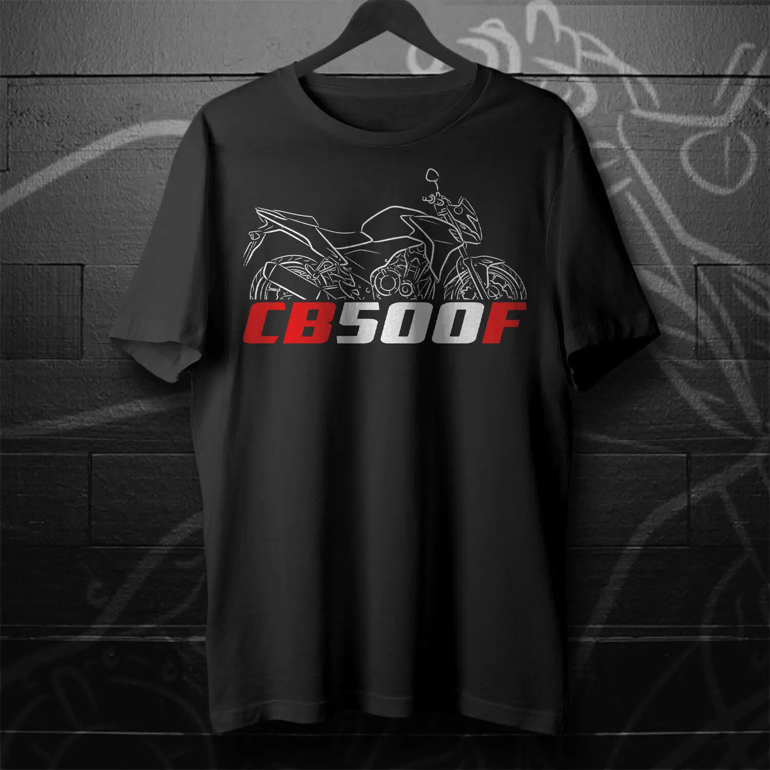 CB500 - 라이더용 오토바이 티셔츠 남성 및 여성 패션 캐주얼 고품질 라운드 넥 코튼 티셔츠