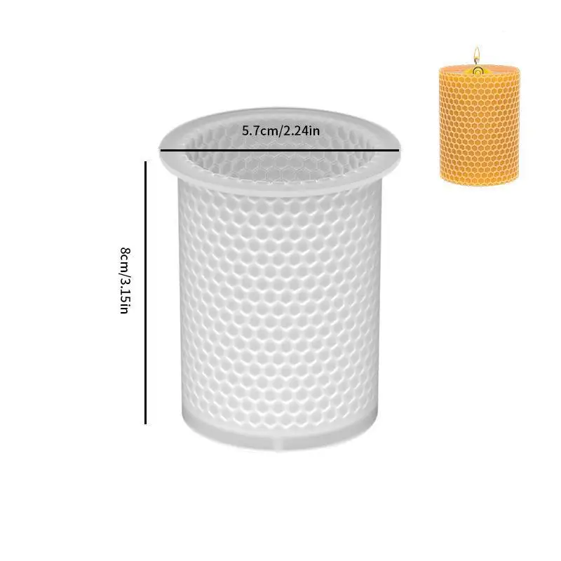 Aromatherapy Candle Mold Silicone Mold Silicone Candle Molds Silicone Candle Mold Candle Mold 3D Honeycomb Bee Candle Silicone Molds Aromatherapy Plaster Crystal Epoxy Soap Expory Resin Molds DIY Handmade Candle Crafts