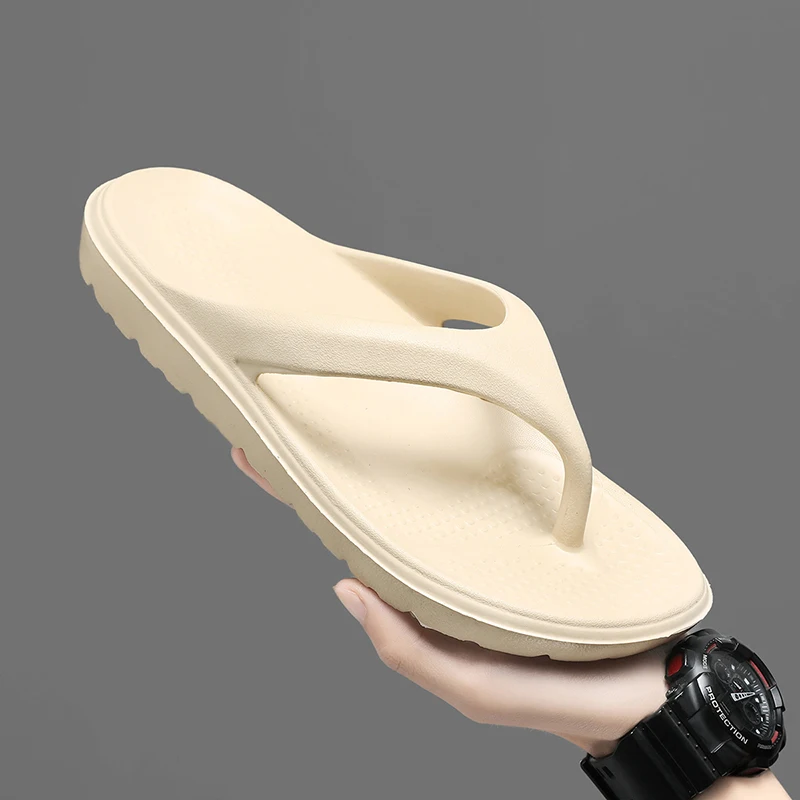 Men's Flip Flops Summer Casual Stylish Simple Male Shoes Flip Flops Daily Outdoor Beach Comfortable Sandals for Men - 2
