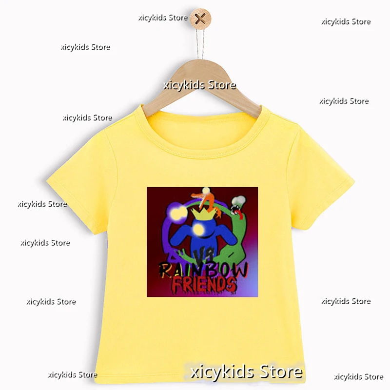 Camiseta Rainbow Friends Yellow Amarelo Personalizada