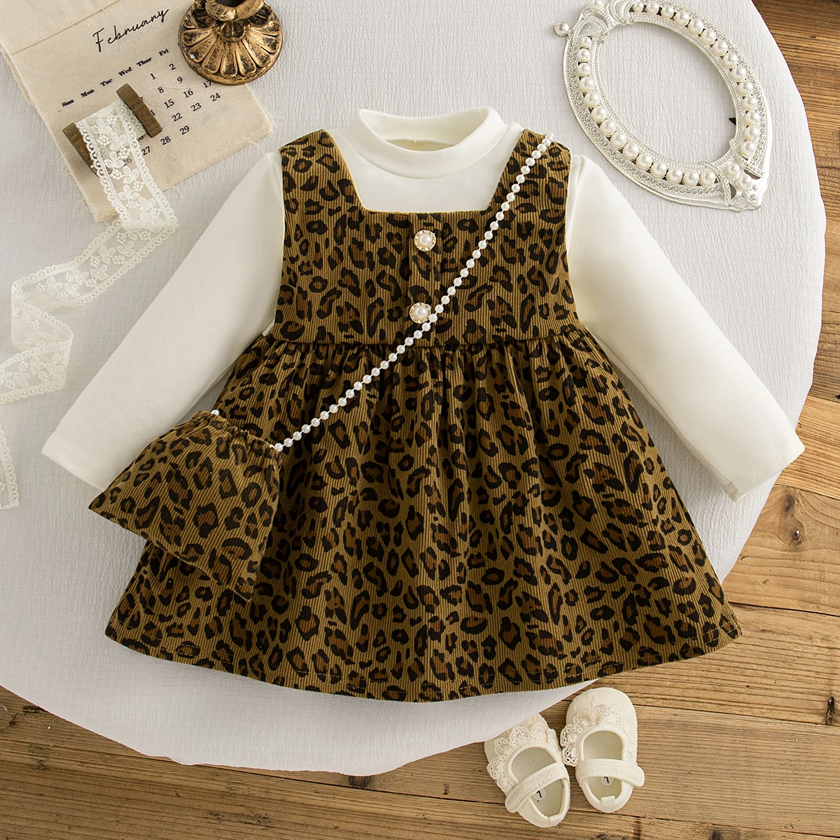Baby Leopard Knit Dress 4