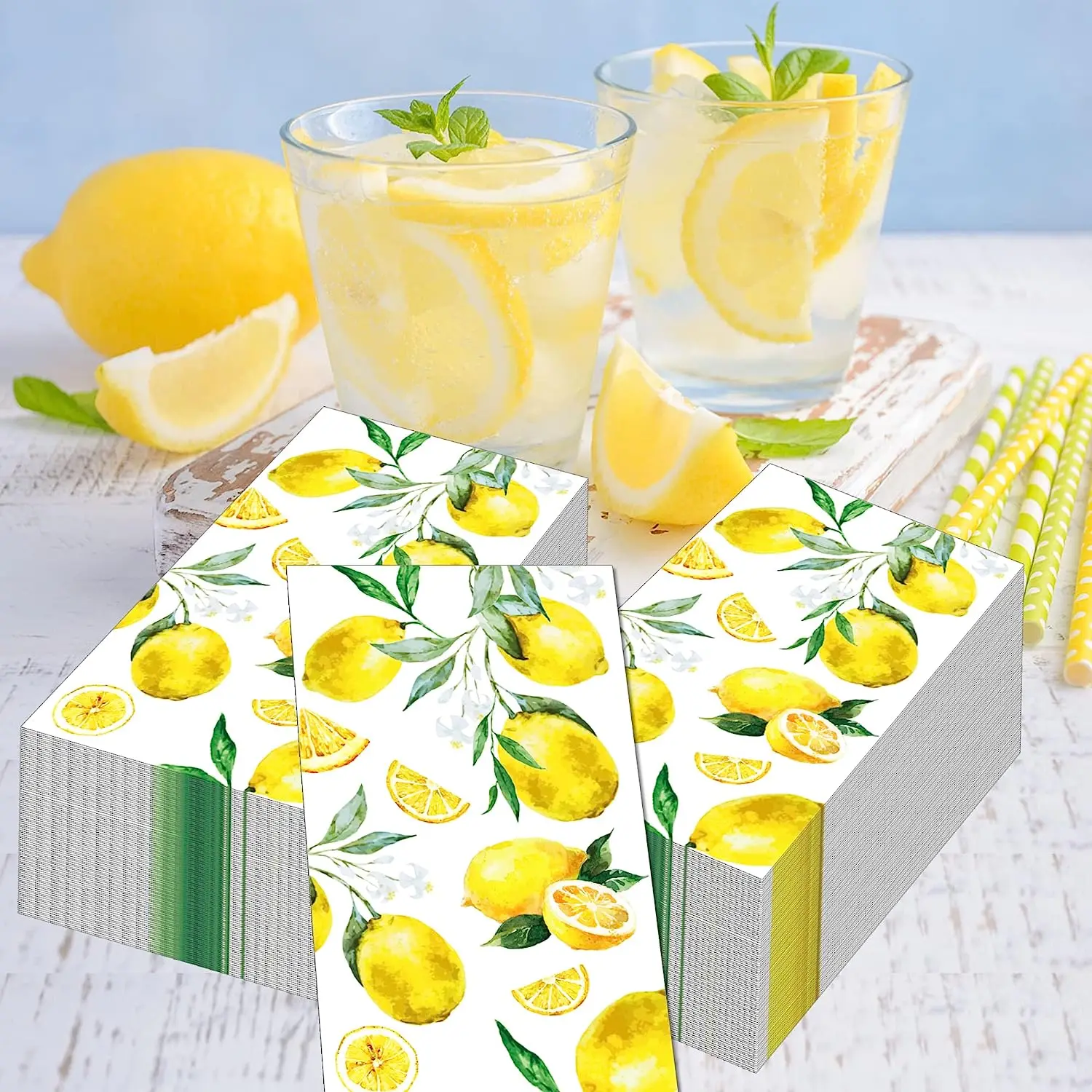 Serviettes De Table Rustiques En Lin,Gaze De Coton,Décor De Mariage