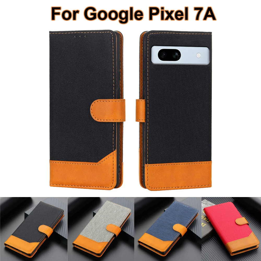 

For чехол на Google Pixel 7A Case Luxury Book Stand PU Leather Capa Flip Phone Cover For Estuches Google Pixel7A 7 A Funda Coque
