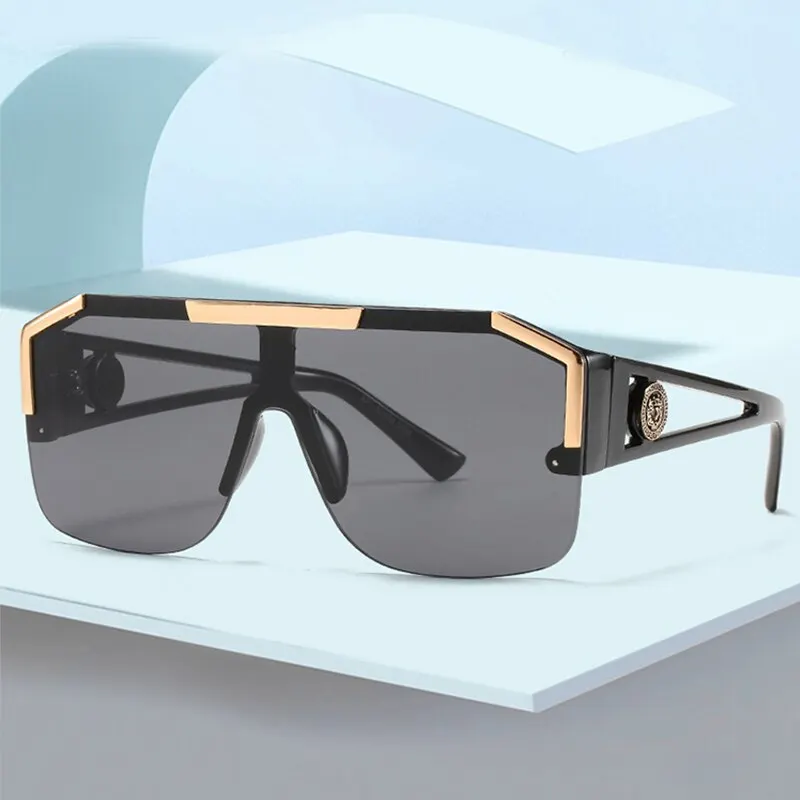 Männer und Frauen übergroße quadratische Mode Sonnenbrille Sport Fahr brille Gradienten farbige Sonnenbrille uv400 2023