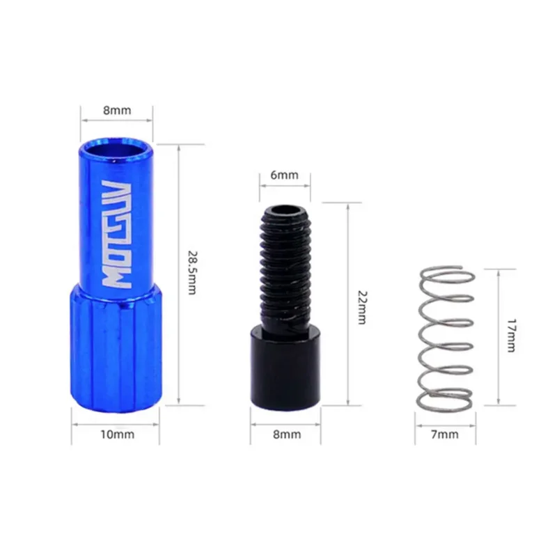 산악 자전거 가변 속도 동축 조절기, 로드 라이더 가변 정지 프레임, 미드코스 트리머 나사, 4mm, 2 개