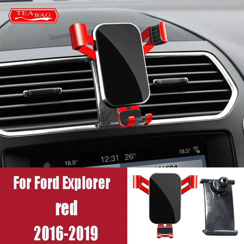 포드 이스케이프 탐색기 랩터 F150 쿠가 2016-2020 GPS 에어 벤트 마운트 브래킷 스냅 타입 액세서리에 대한 조정 자동차 전화 홀더