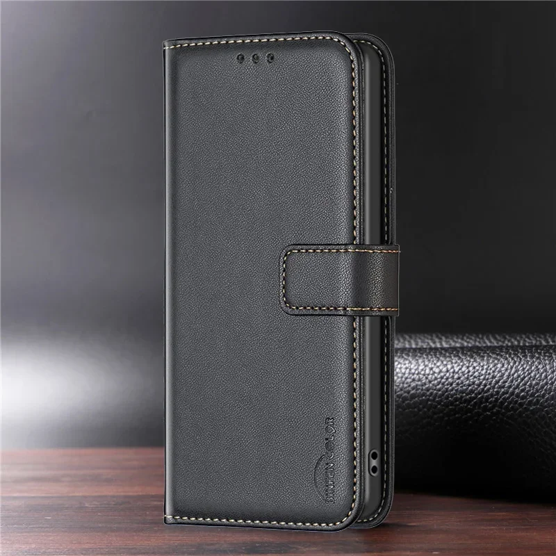 Luxury Magnetic Leather Wallet Flip Cover Case - Shockproof Design