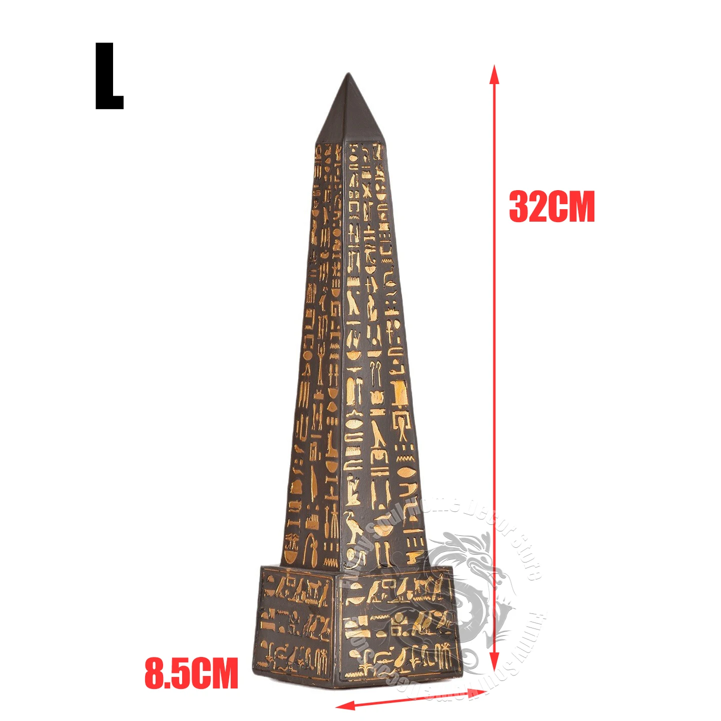 Egyptian Pharaoh Obelisk Resin Sculpture Model Ancient Pyramid Travel Souvenir Home Decor Artifact 20cm/32cm Desk Decor Gift - Image 6