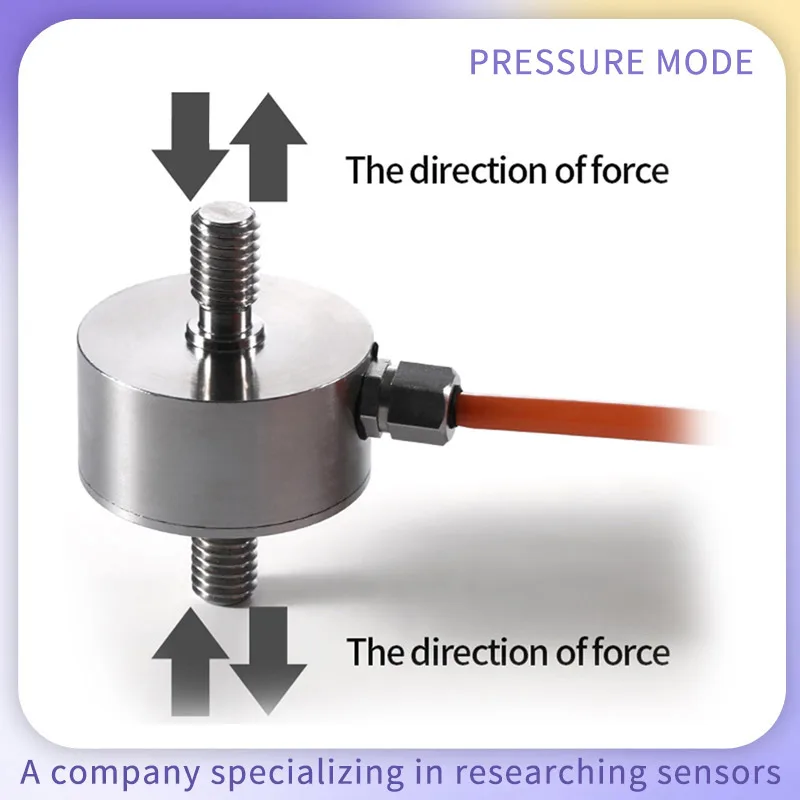 Mini Rod-Type Capsule/Diaphragm-Box Load Cell Force Weight Sensor Test Tension Compression Accuracy 0.02% Stainless Steel China