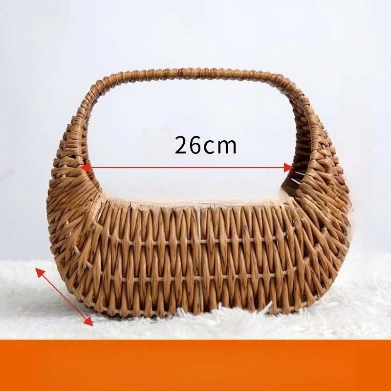 Flower  Woven Basket Plastic Rattan   Arrangement