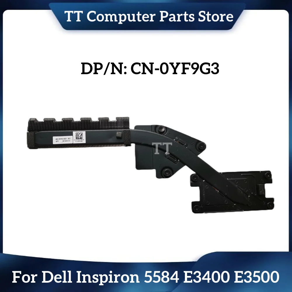 

TT новый оригинальный для Dell Inspiron 5584 E3400 E3500 медная трубка радиатора Радиатор 0YF9G3 YF9G3 CN-0YF9G3 Быстрая доставка