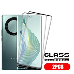 4-Pack Premium Tempered Glass Screen Protector for Honor Magic 5 Lite - 9H Hardness, Full Curved Design (2 Front Glass)