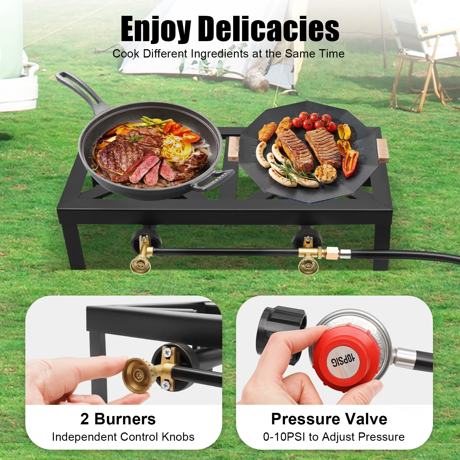 Portable Double Burner Cooker 2