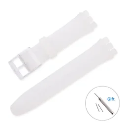 Waterproof Silicone Sport Bracelet - 16mm (Translucent)