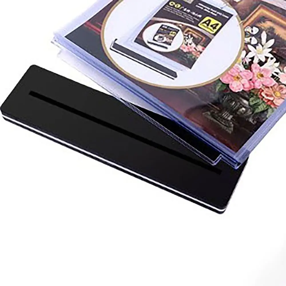 Pageable Table Menu Stand Clear Portrait A4 A5 A6 Pocket Display Waterproof Landscape Flip Menu Stand Dining-table