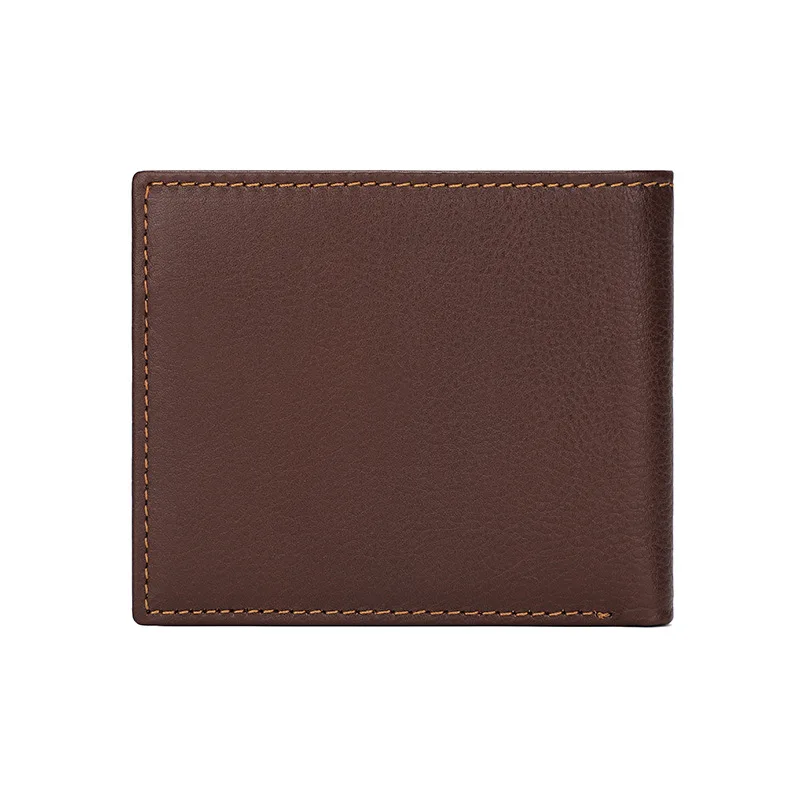 New style vintage casual men's wallet multi-card slot wallet genuine leather short men's coin card holder