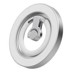 Enhanced Double - Sided Magnetic Phone Stand with Strong Magnet & Folding Holder (White)