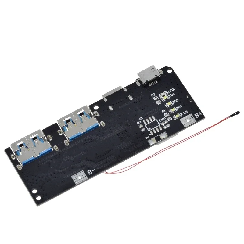 LED  USB ͸ 18650  , µ  ȸ ȣ, ũ/C Ÿ USB, QC4.0, QC3.0, 5V, 4.5A, 22.5W