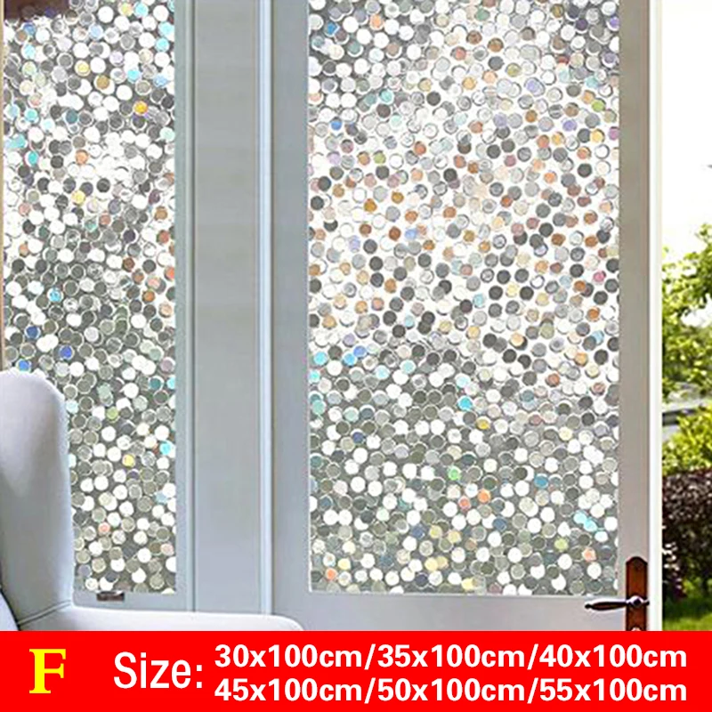 thumbnail image 1 of 30-55*100cm PVC autoadhesivo sin pegamento estático, película de adsorción 3D para ventana, pegatinas anti-UV, bloqueo de privacidad, impermeable, 1 of 5