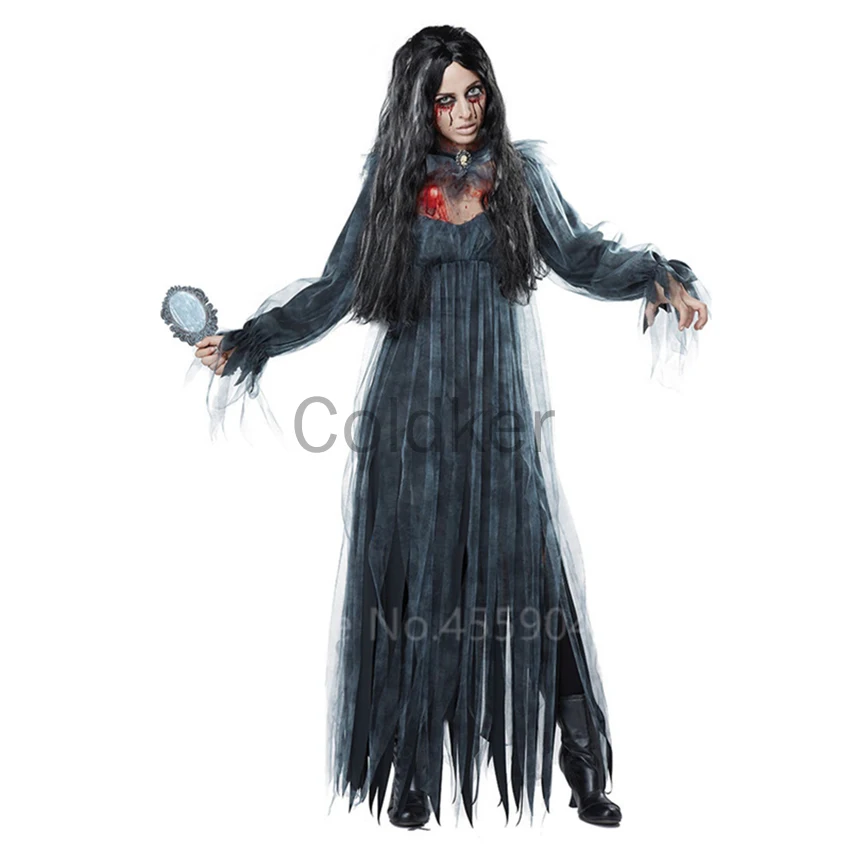 New Halloween Scary Wedding Bride Costumes for Women Cosplay Ghost Zombie Demon Vampire Dress Adult Carnival Party Disfraz