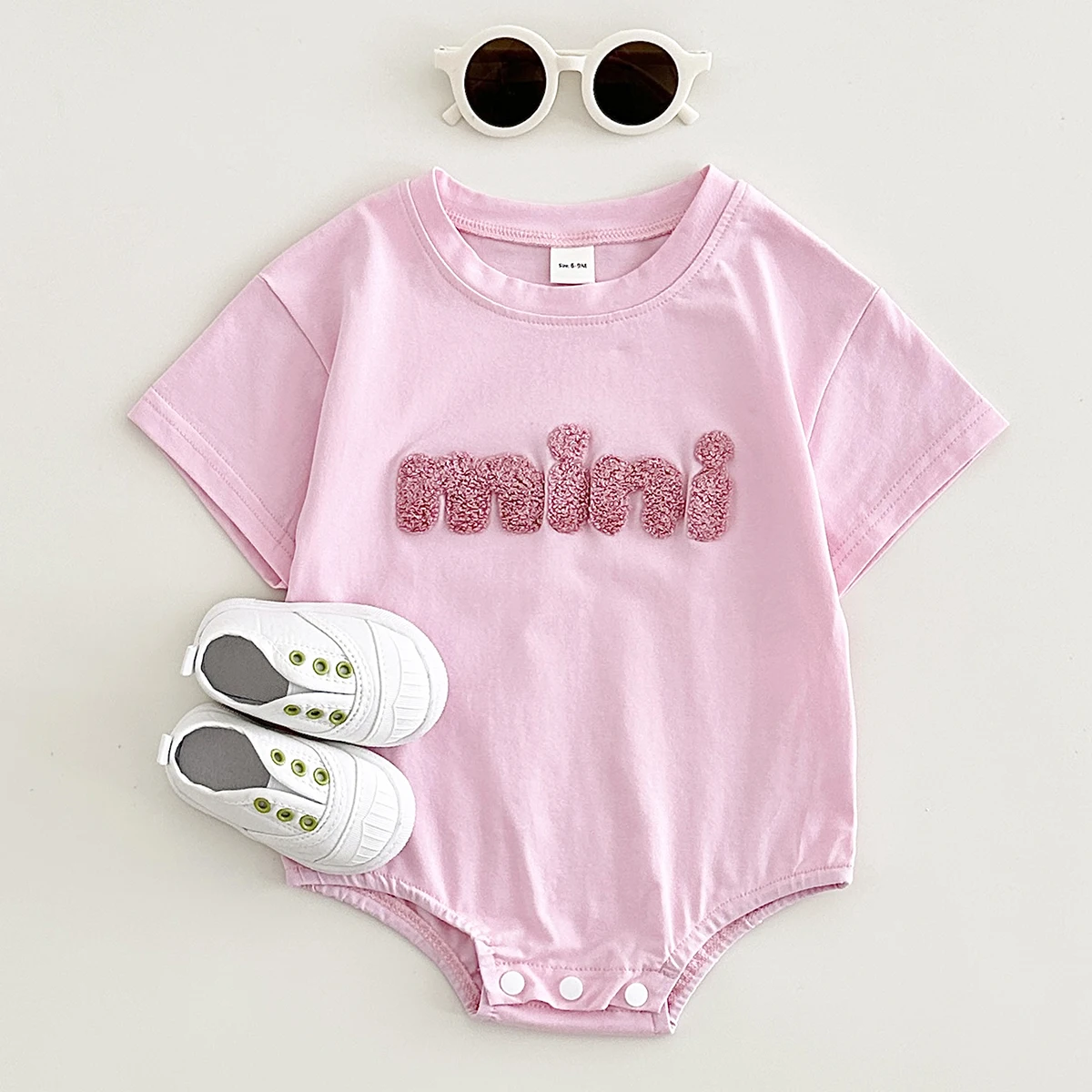 INS Summer New Baby Bodysuit Newborn Clothing Boys Girls Cotton Triangle Romper Plush letter Short Sleeve Infant 0-18M 3