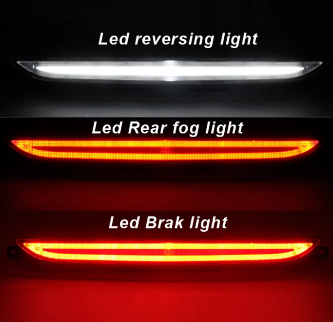 3 in 1 LEDリアバンパーフォグランプ,2007 2008-2009 audi tt 8j 2013