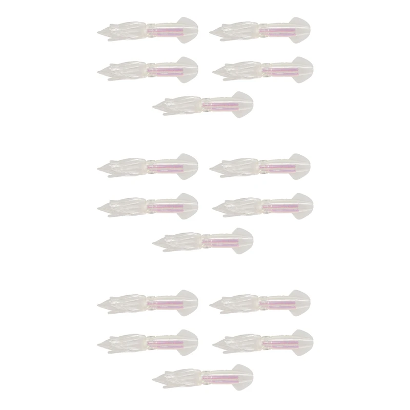 

Светящаяся силиконовая искусственная приманка для морской рыбалки, 15 шт.