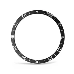Premium Metal Bezel Cover for Smartwatch - Stylish Adhesive Bumper Accent (Black)