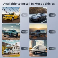 Autoradio portable GEARELEC 7 pouces, CarPlay sans fil, Android Auto, écran tactile universel, lecteur multimédia vidéo avec caméra de recul FM 2