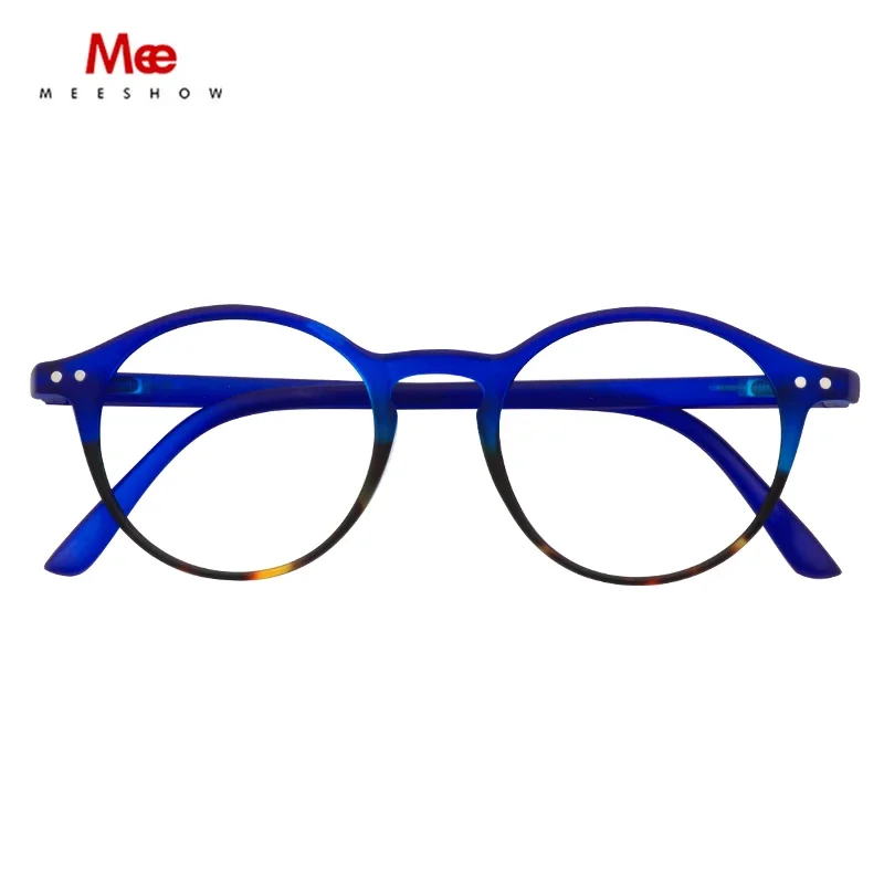 Meeshow Brand Reading Glasses Retro Transparent Fashion blue light blocking glasses Europe Style Men Women presbyopia Anti 1816 6