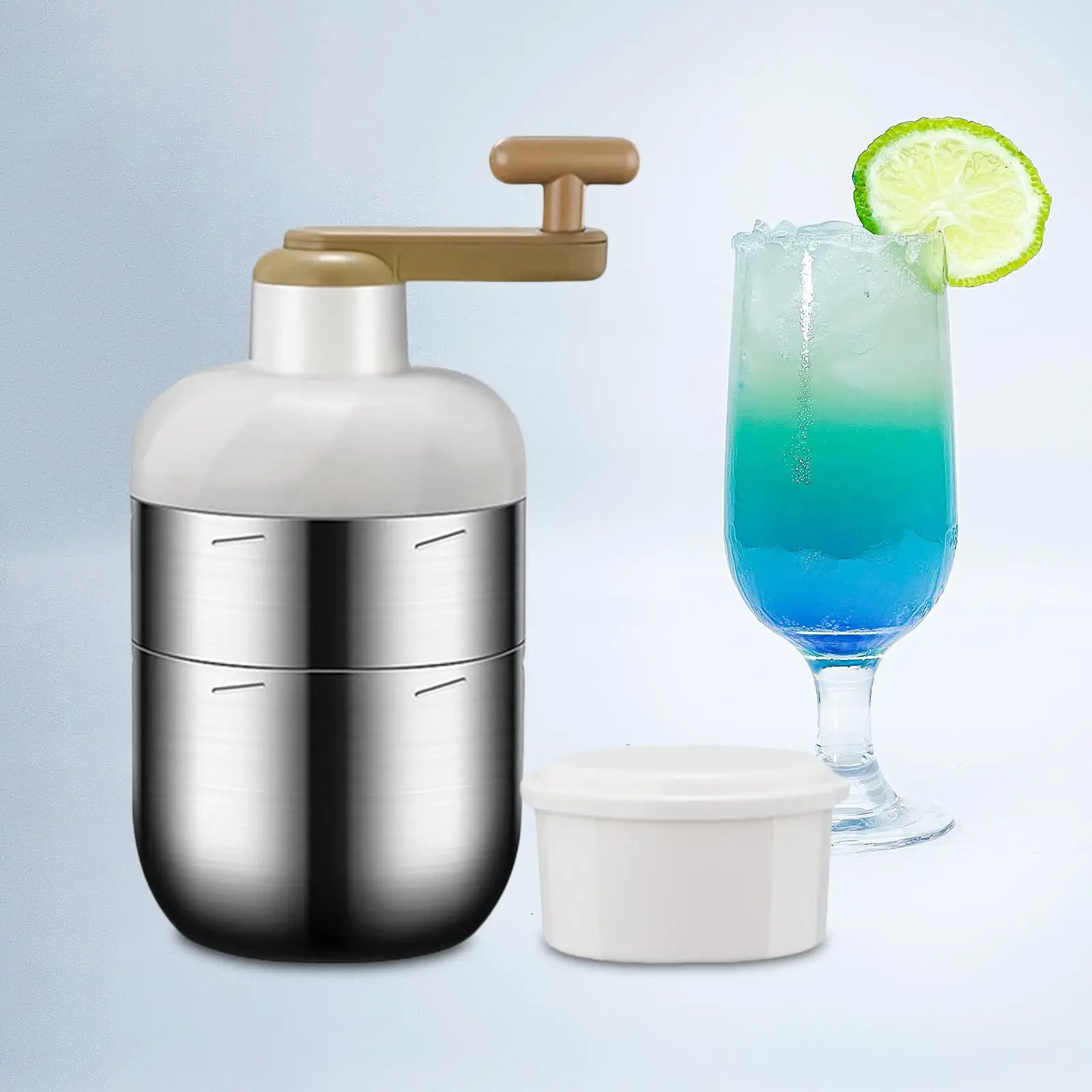 Hand Crank Ice Crusher Crushed Ice Maker Household Reusable DIY Homemade Fun 2