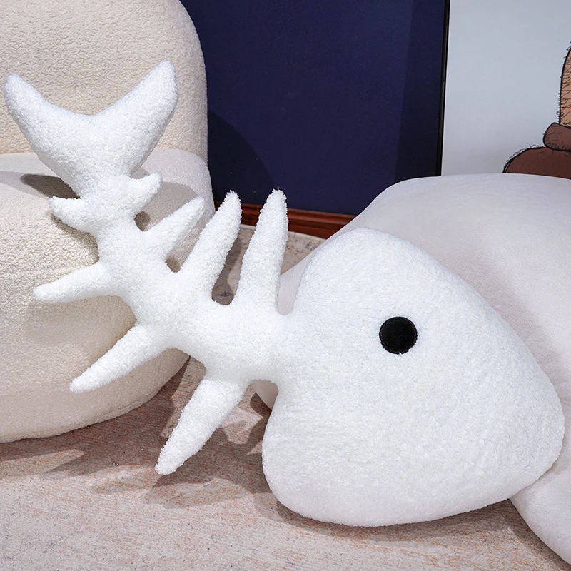 Fish skeleton plush cushion product detail