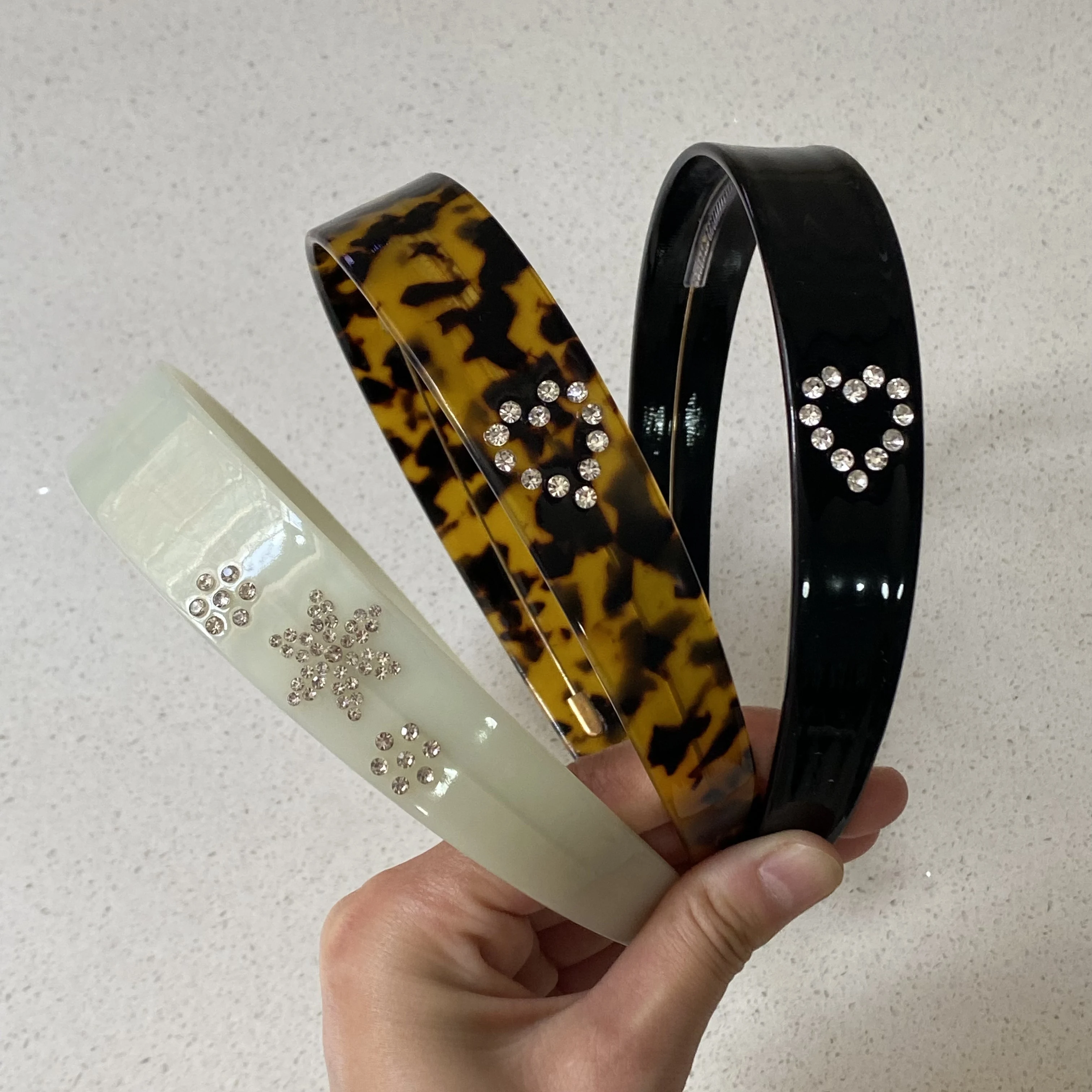 1PC Rhinestone Decor Hair Headbands Set, Stylish Hair Accessories For Women, Chic Hairbands For Daily And Party Wear