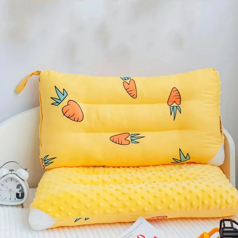 Almohada de algodón lavable de doble cara para niños, almohada pequeña lavable para bebés, almohada para siesta transpirable para estudiantes de jardín de infantes, 4 estaciones