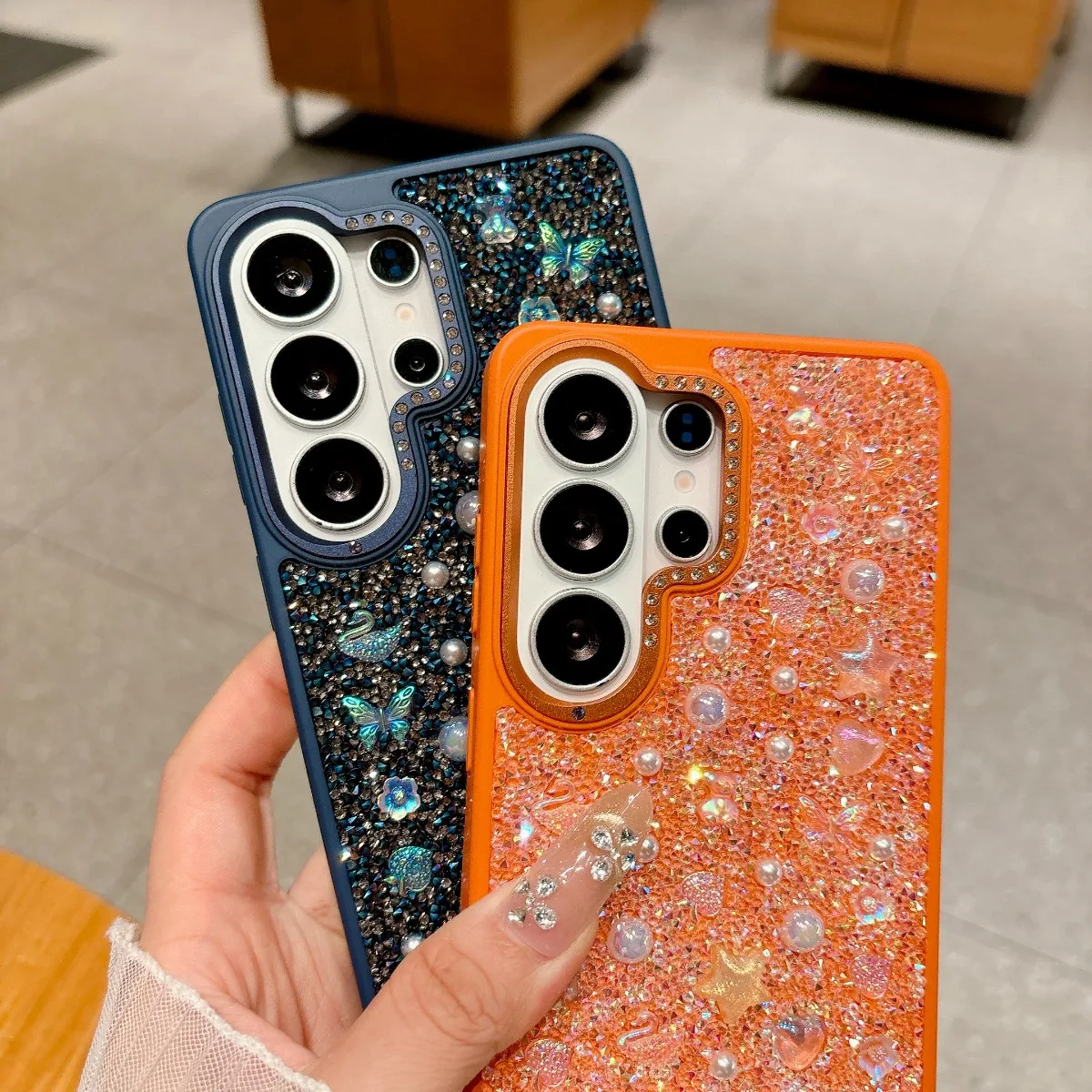 Luxurious Shiny Bling Glitter Diamond Rhinestone Phone Case - Shockproof and Stylish
