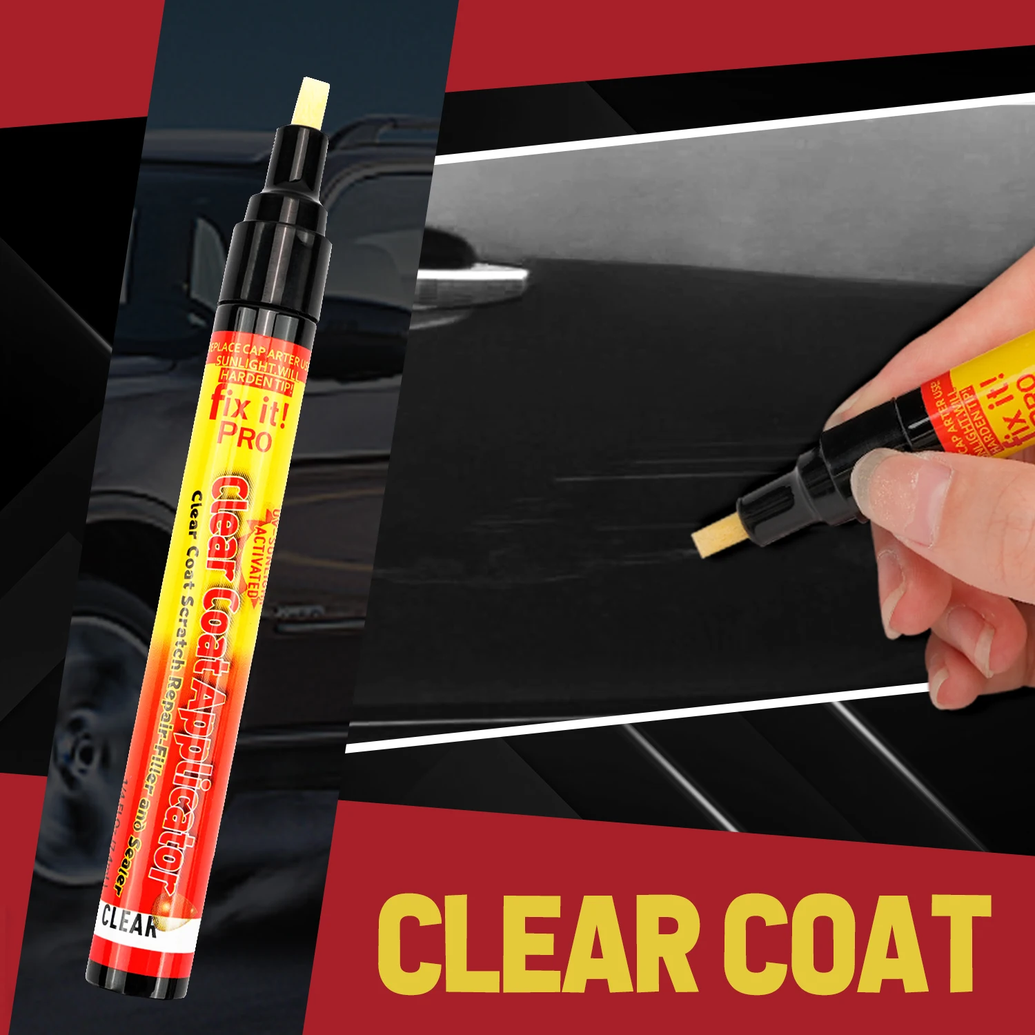 Car painting pen Clear Coat Application Car Scratch Repair Remover Filler Sealer Activated
