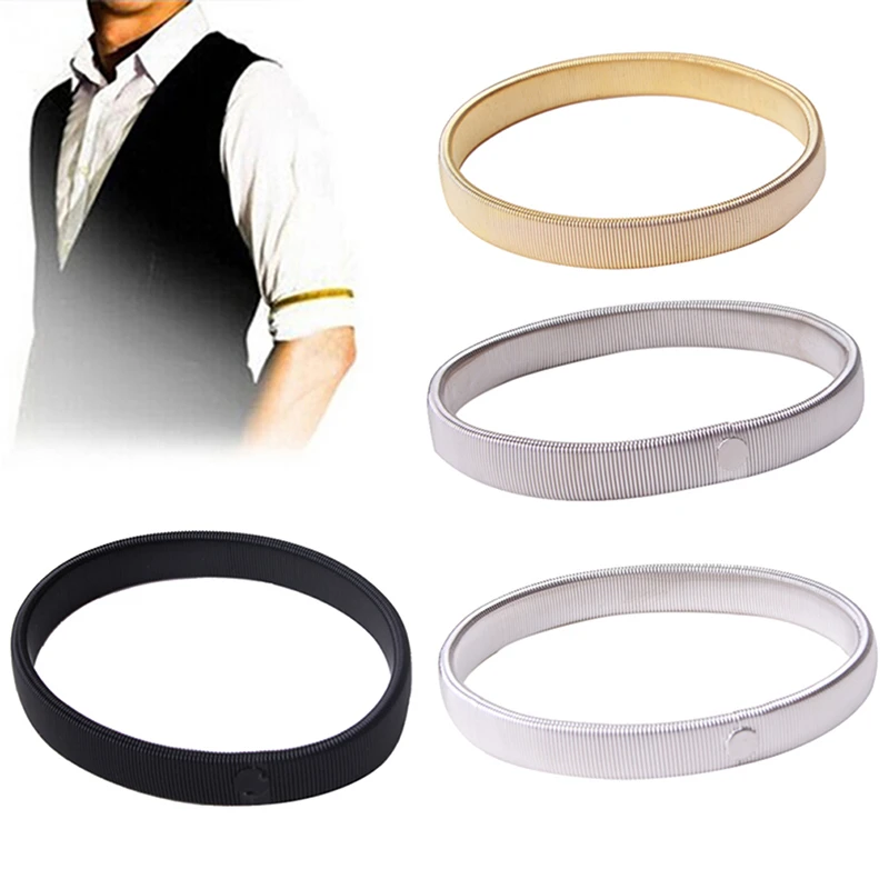 

One Pcs Elastic Armband Shirt Sleeve Holder Women Men Fashion Adjustable Arm Cuffs Bands for Party Wedding Clothing Accessories