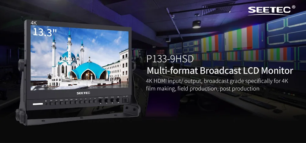 SEETEC　13.3インチディレクターモニター P133-9HD 4K Amazon | SEETEC P133-9HSD 13.3インチアルミデザイン4K IPS