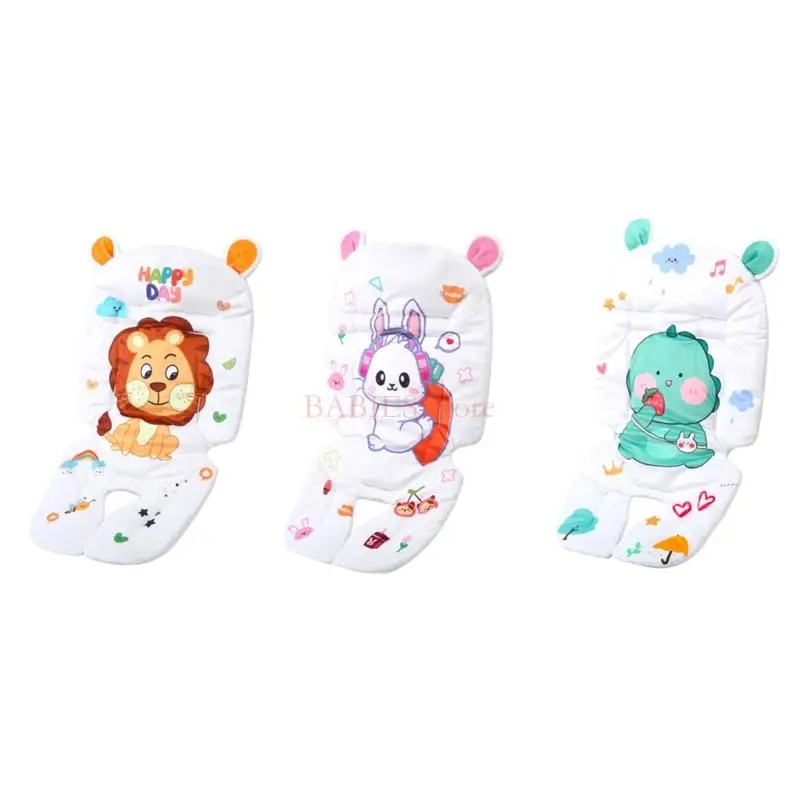 

C9GB Baby Stroller Cushion Cartoon Soft Baby Support Cusion Buggys Pushchair Pad Liner for Toddler Pram Pad