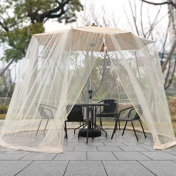 Moustiquaire parapluie pour jardin extérieur, ULréglable, parasol en polyester, tente de voyage 1