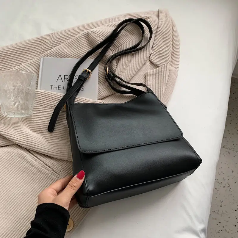 

Женские большие сумки, сумка через плечо, женская модная простая кожаная дешевая сумка-тоут в корейском и японском стиле