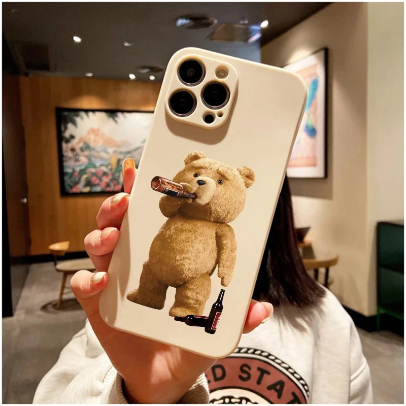 Adorable Ted Bear Soft Silicone Phone Case Cover